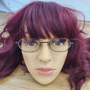💜Vintage Guess Lightweight Wire Rimmed Eyeglasses & Hardshell Case